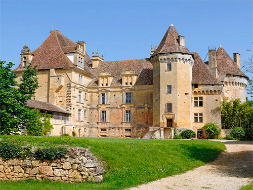 Imgages du châteaux de Lanquais, Dordogne